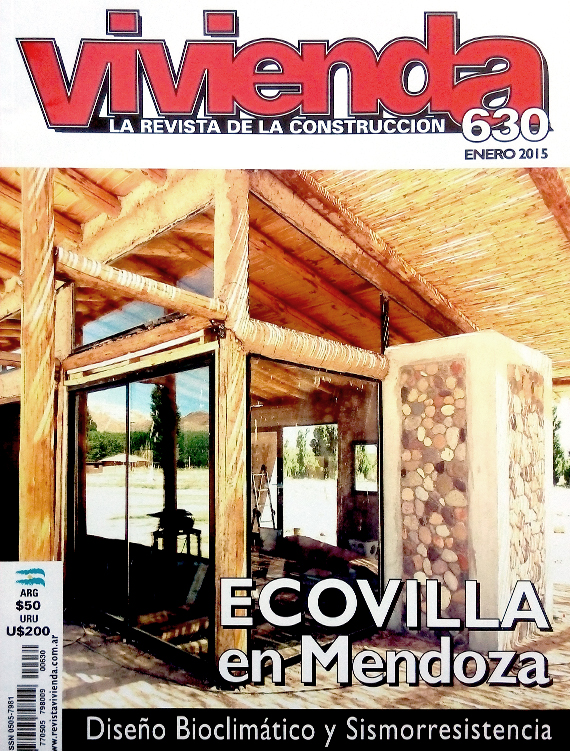 Artículo sobre la propuesta ganadora del concurso 'Vivienda Social Patagonia Sustentable' en la revista Vivienda, de Argentina.